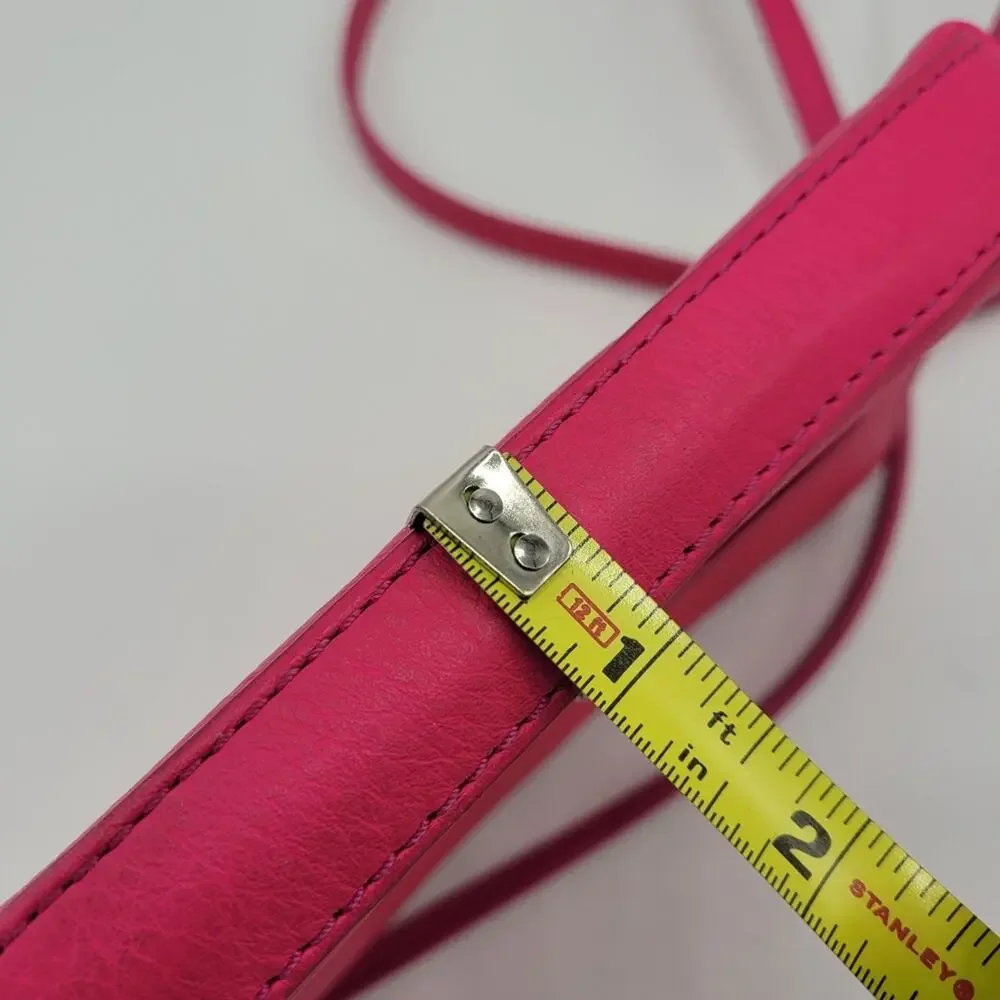 Kate Spade Carah Bright Peonypink Leather Crossbody Bag with Bow & Gold Stud